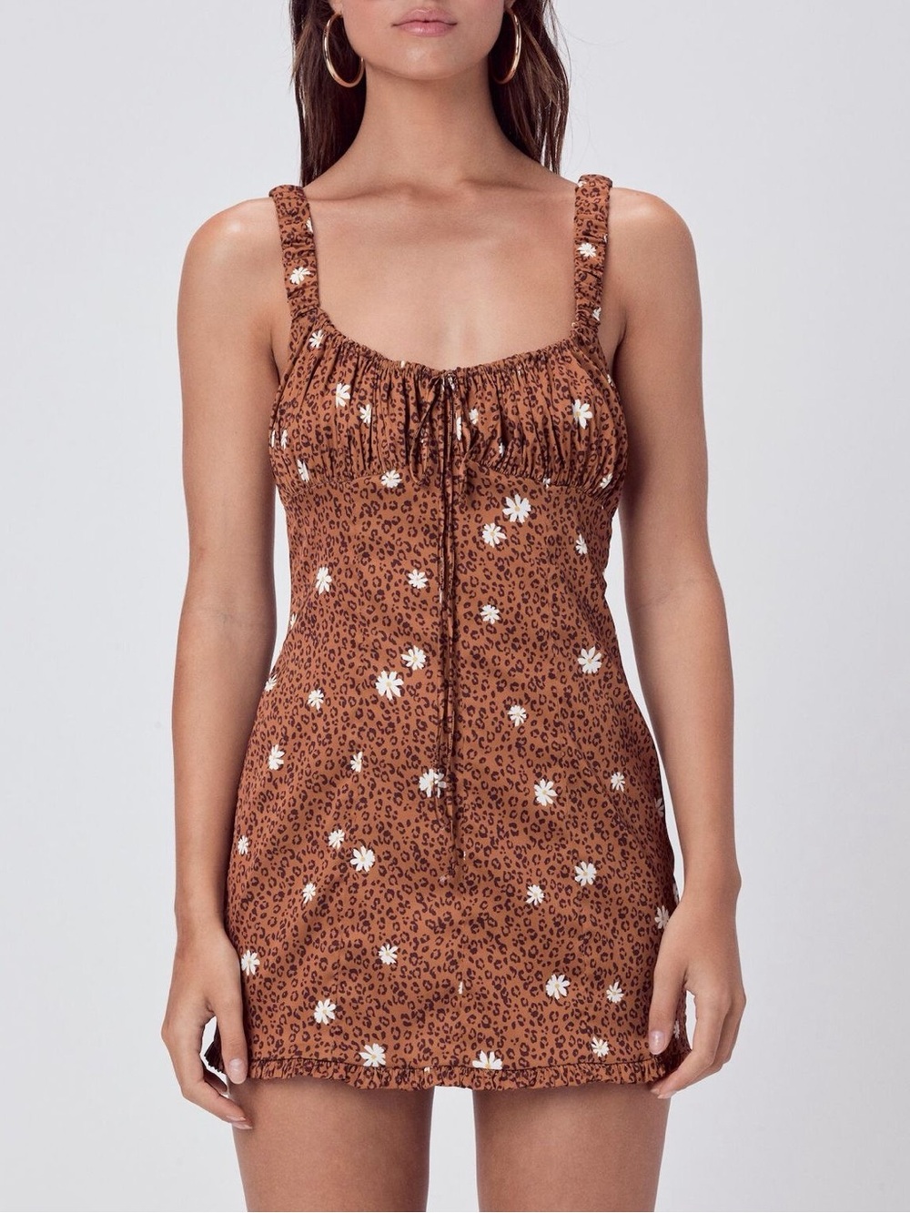 For love Lemons Tawney Mini Dress Cheetah size M